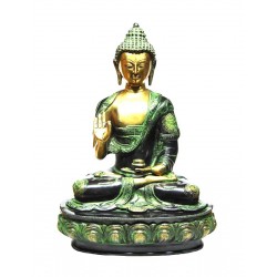 Statue Bouddha Bronze Divinite Abhaya Mudra