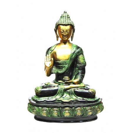 Statue Buddha Bronze Divinite Abhaya Mudra