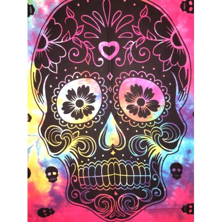 Mehrfarbige Tente Kopf Tod Mexiko