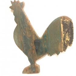 Coat Hook Rooster Hen Emblem France