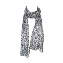 Polyester-Schal Leopard Grau Schals Mode