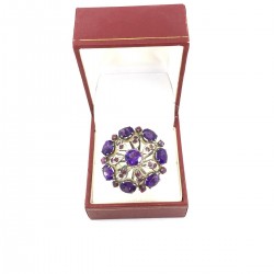 Gioielli Anello d'argento Ametista Principessa Gioielli Gioielli