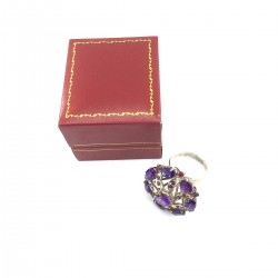 Gioielli Anello d'argento Ametista Principessa Gioielli Gioielli