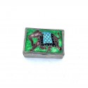 Scatola d'argento Emaille Elephant Pilulier