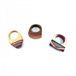 India Ethnic India Craft Wood Ring
