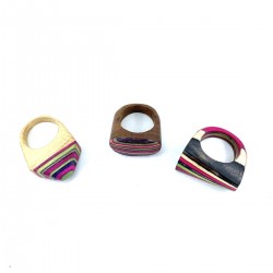 Bijou Bagues Bois artisanat Inde Ethnique