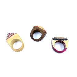  Diamond Ring Ethnic Wood India