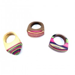  Diamond Ring Ethnic Wood India