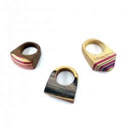 Schmuck Ethnische Indien Holz Ring Handwerk
