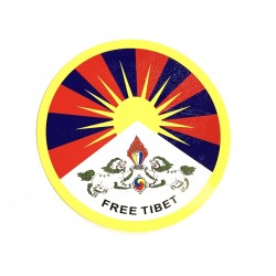 Autocollant Free Tibet Image Sticker pour le Tibet Libre.
