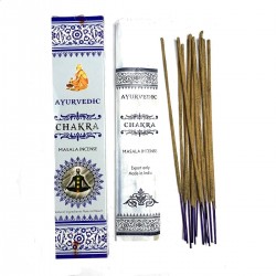 Natural Ayurvedic Masala Chakra Energy incense in sticks.