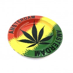 Cendrier Cannabis Amsterdam Rasta Feuille