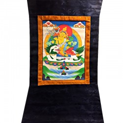 Peinture Thangka ou Tangka de Shakyamuni Bouddha.