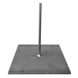 Socle de 150 mm en acier pour sculpture ou statue.