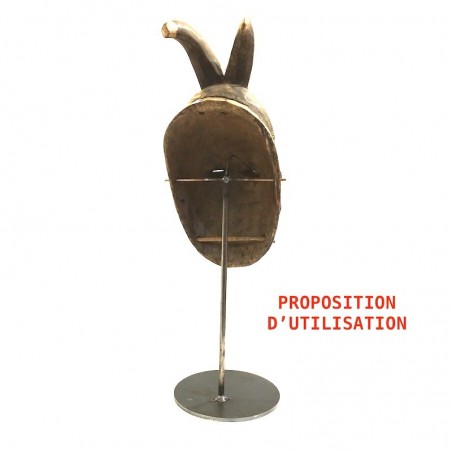 Base Round Steel Mask Sculpture Easy Fast