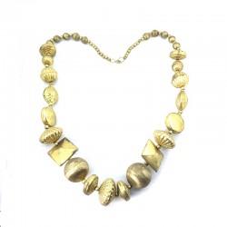Indian necklace made in aged gold style.