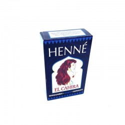 Henné Poudre Acajou El Cahira Coloration Teinte Naturelle Cheveux.