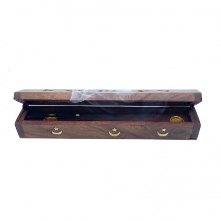 Support and storage box incense stick and cones.