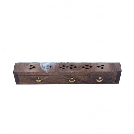 Support and storage box incense stick and cones.