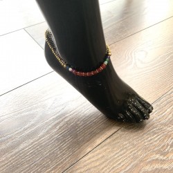 Foot or ankle chain jewel with a bell.