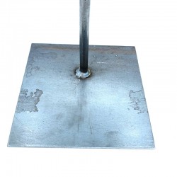 Zócalo de acero para máscara.