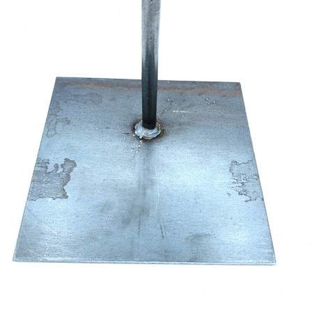 Piétement de socle acier pour masque.