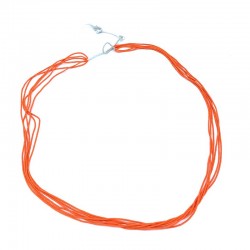 Orange african kidney jewel baya necklace.