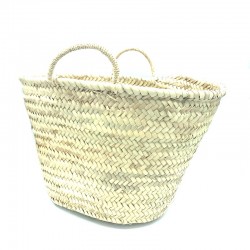 Tote Beach basket in Natural Moroccan Palm.
