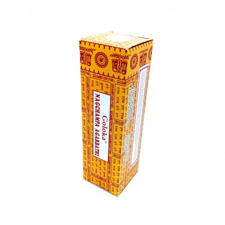 Pacco da 25 scatole da 8 grammi di Goloka della marca Nag Champa Agarbathi.
