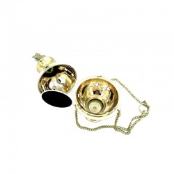 Metal incense burner with chain for church resin.