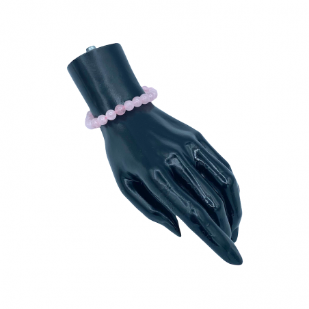 Rose quartz stone bracelet for love.