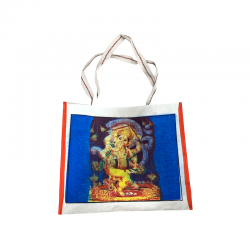 Canvas tote bag with ganesh.