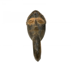 Wooden mask of the Dan Mahou ethnic group from Ivory Coast