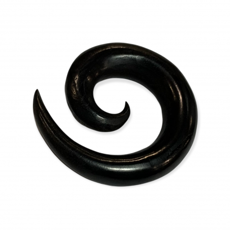 Piercing en espiral de madera de areng