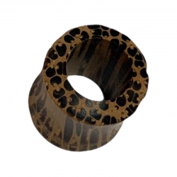 12 mm Piercing túnel de madera de coco
