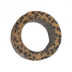 Handcrafted tunnel-shaped piercing made from coconut wood.