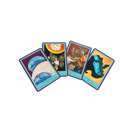 Immagini del gioco di carte Blue Oracle Divination.