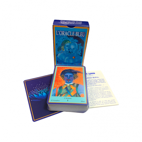 Libretto e gioco di carte Divinazione l'oracolo blu.