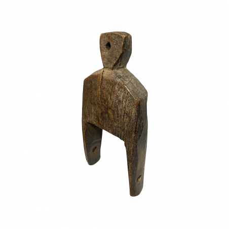 Riemenscheibenhalter für afrikanische Webstühle.