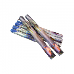 Incenso in bastoncini giganti ambra per una durata di 2 ore 30.