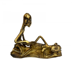 kamasutra bronze statuette