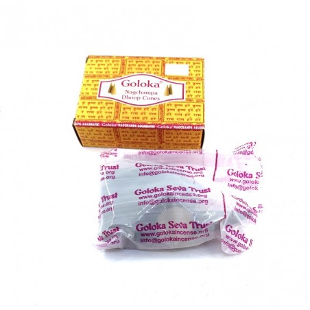 Weihrauch in natürlichen Goloka Kegeln.