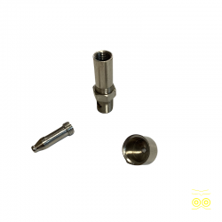 Demontiertes Bolzenrohr.