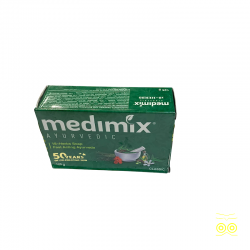 Schachtel mit Natur- und Kräuterseife Medimix.