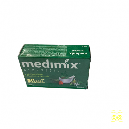 Schachtel mit Natur- und Kräuterseife Medimix.