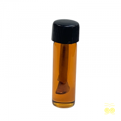 Bottle of pure Indian amber perfume.