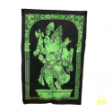 Grüne Behängung der tanzenden Gottheit Ganesh.