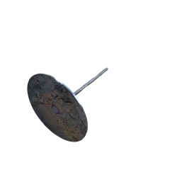 Socle en acier de base ronde pour statue ou sculpture.