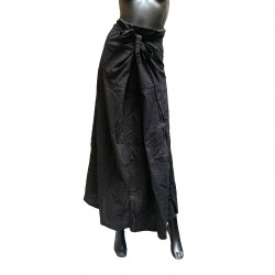 Black cotton Thai skirt.