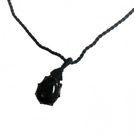 Onyx Energy Stone Pendant Beneficial Necklace.